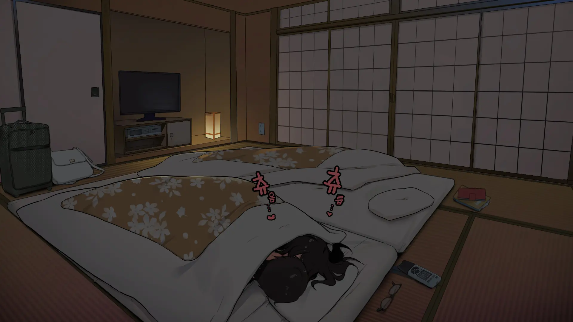 Onsen Ryokou Nite Rotenburo-Tsuki Kyakushitsu De Sex Suru Futari｜온천 여행에서 노천탕이 딸린 객실에서 섹스하는 두 사람